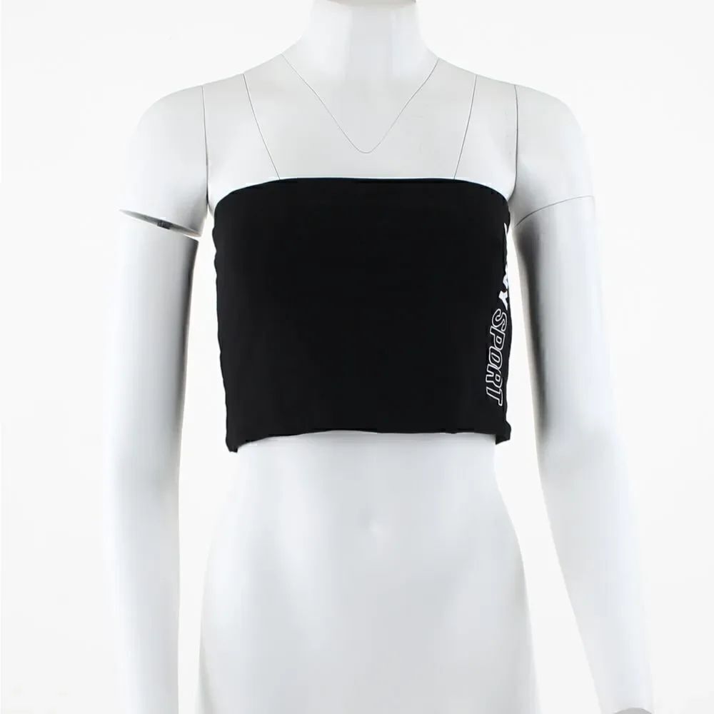 Dkny Sport Exploded Sport Outline Logo Tube Top